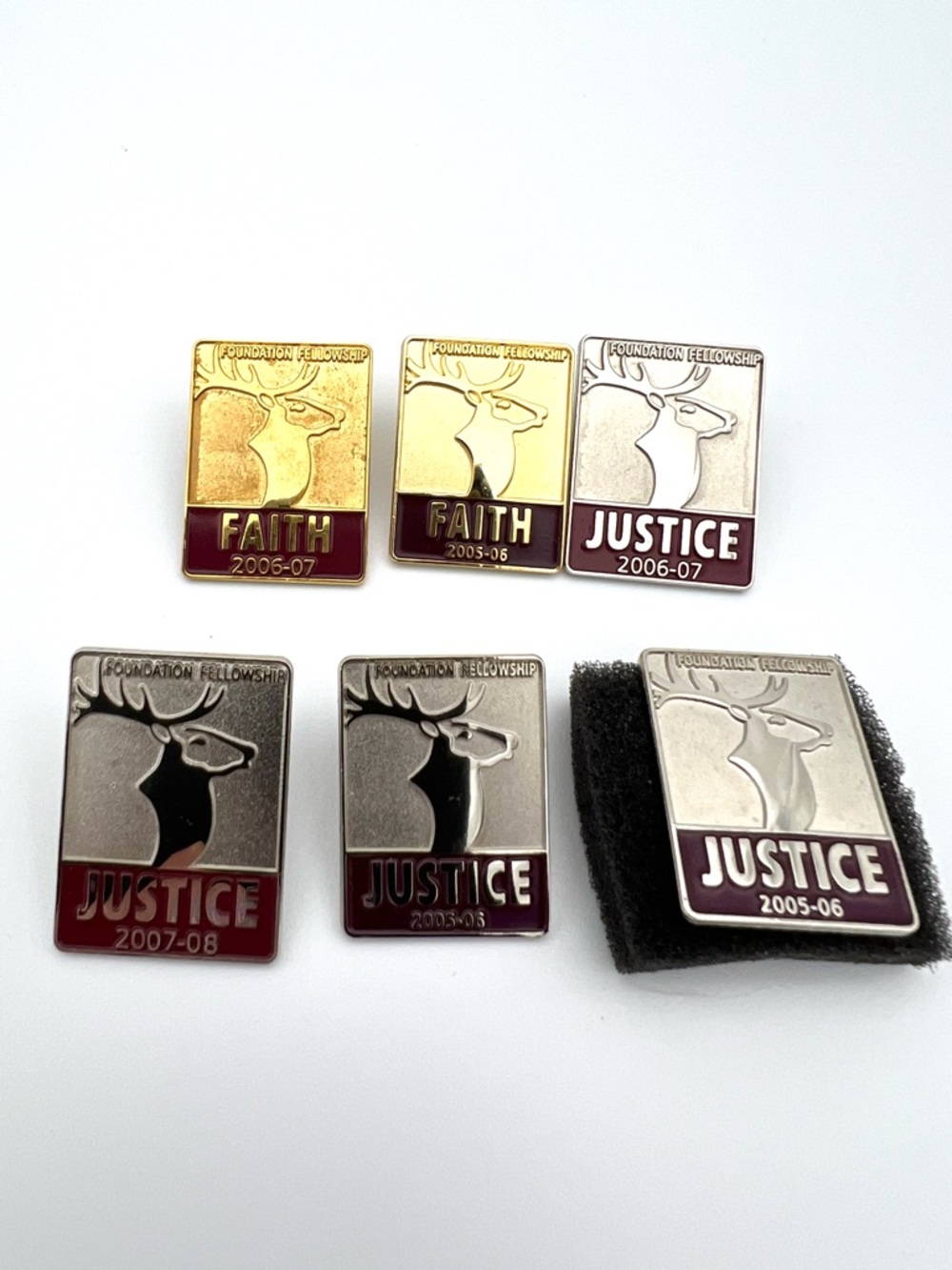 Vintage BPOE Elks Foundation Faith & Justice Fellowship Collectible Pins